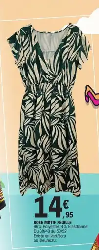 E.Leclerc Robe motif feuille offre