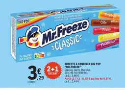 E.Leclerc MR.FREEZE Sucette à congeler big pop offre