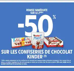 Intermarché Express KINDER Sur les confiseries de chocolat offre
