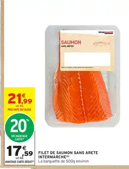 Intermarché Express Filet de saumon sans arete intermarche offre