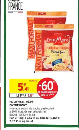 Intermarché Express MONTFORT Emmental râpé offre