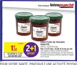 Intermarché Express PAQUITO Confiture de fraises offre