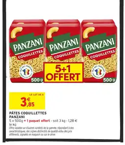 Intermarché Express PANZANI Pâtes coquillettes offre