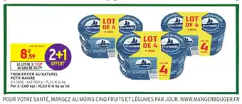PETIT NAVIRE Thon entier au naturel
