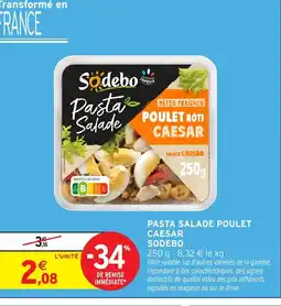 Intermarché Express SODEBO Pasta salade poulet caesar offre