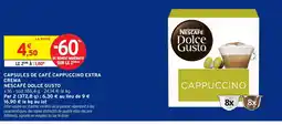 Intermarché Express NESCAFÉ DOLCE GUSTO Capsules de café cappuccino extra crema offre