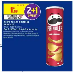 Intermarché Express PRINGLES Chips tuiles original offre