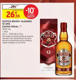 Intermarché Express CHIVAS REGAL Scotch whisky blended 12 ans offre