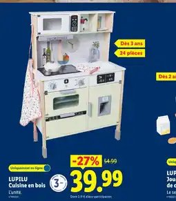 Lidl LUPILU Cuisine en bois offre