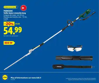 Lidl PARKSIDE Taille-haies à manche long offre
