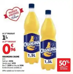 Auchan Orangina jaune offre