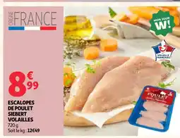 Auchan Siebert volailles escalopes de poulet offre