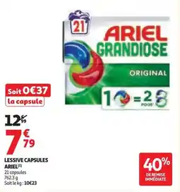 Auchan Lessive capsules ariel offre