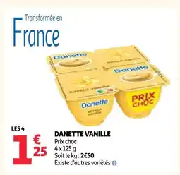 Auchan Danette vanille offre