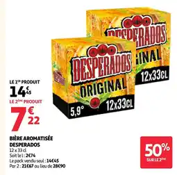 Auchan Desperados bière aromatisée offre