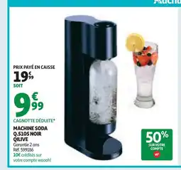 Auchan Qilive machine soda q.5105 noir offre