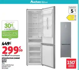 Auchan Auchan qilive réfrigérateur combiné q.6541 offre