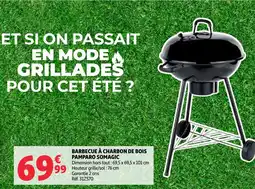 Auchan Somagic barbecue à charbon de bois pamparo offre