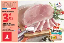 Auchan Herta jambon cuit le bon paris offre
