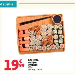 Auchan Box mega prix fou 39 pièces offre