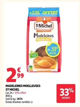 Auchan St michel madeleines moelleuses offre