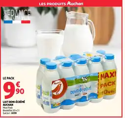 Auchan Auchan lait demi-écrémé offre
