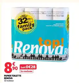 Auchan Renova papier toilette offre