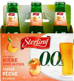 Auchan Sterling bière sterling saveur pêche sans alcool offre