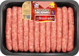 Auchan Braserades 12 chipolatas supérieures les brasérades offre