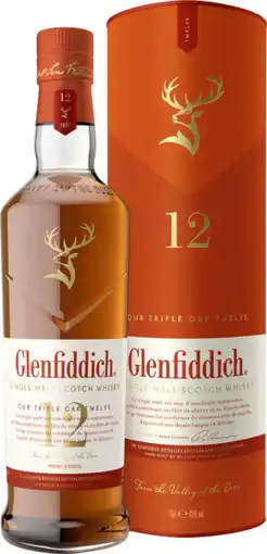 Auchan Glenfiddich whisky glenfiddich triple oak 12 ans offre