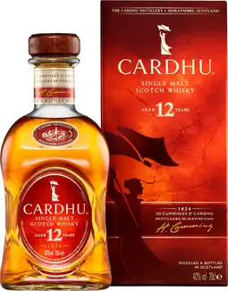 Auchan Cardhu whisky cardhu 12 ans offre