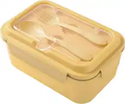 Auchan Actuel boite repas avec compartiment + couverts actuel offre