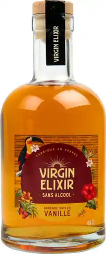Auchan Auchan virgin elixir saveur vanille sans alcool offre