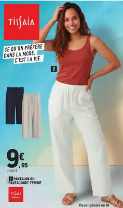 E.Leclerc Tissaia débardeur ou tee-shirt femме offre