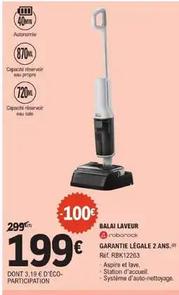 E.Leclerc Roborock balai laveur offre