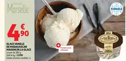 Auchan Maison de la glace glace vanille de madagascar offre