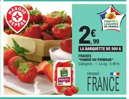 E.Leclerc Fraises panier du primeur offre