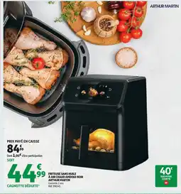 Auchan Arthur martin friteuse sans huile à air chaud amd065 noir offre