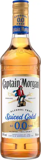 Auchan Captain morgan rhum captain morgan spiced gold sans alcool offre