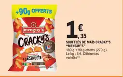 E.Leclerc Menguy's soufflés de maïs cracky's offre