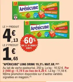 E.Leclerc Apéricube long drink 19,5% mat.gr offre