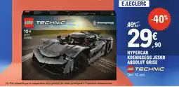 E.Leclerc Lego hypercar koenigsegg jesko absolut grise offre