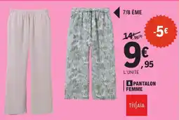 E.Leclerc Tissaia pantalon femme offre