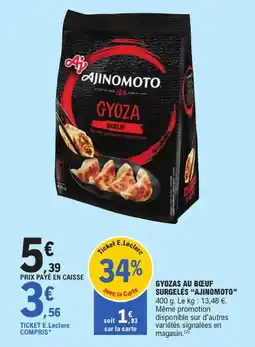 E.Leclerc Ajinomото gyozas au bœuf surgelés offre