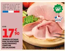 Auchan Jambon l'estaque porc de montagne alpes provence offre