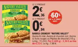 E.Leclerc Nature valley barres crunchy offre