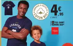 E.Leclerc Tissaia tee-shirt homme bio offre
