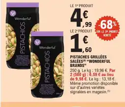 E.Leclerc Wonderful brands pistaches grillées salées offre