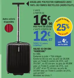 E.Leclerc Riverside valise 43 cm env offre