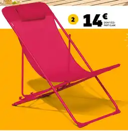 GiFi Chilienne garden 3 positions offre